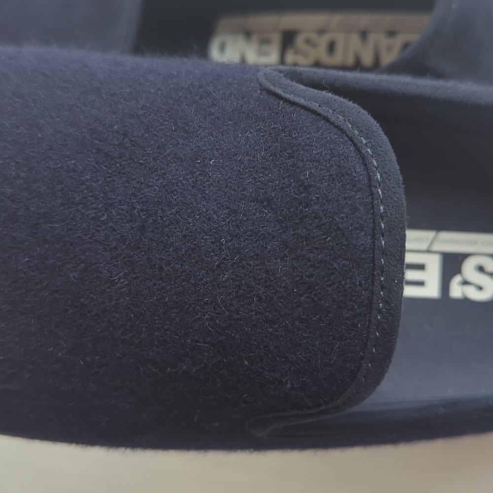 Lands' End Comfort Step Wool Slip-On Loafer Shoe Size 7.5B Blue - Picture 9 of 13